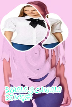 Blusas blancas formales para dama