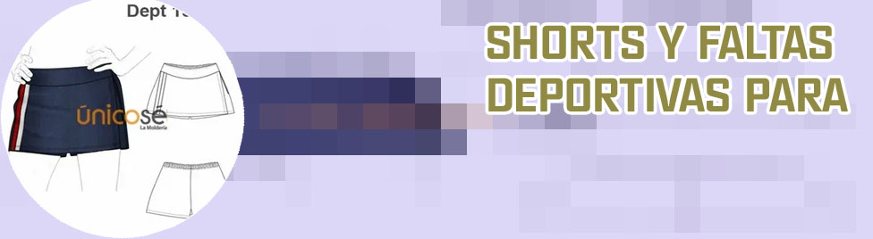 Falda short deportiva