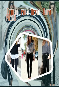 Outfit con ropa negra