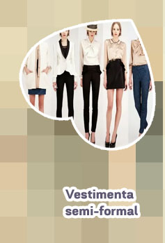 Vestimenta semi casual mujer